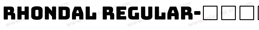 Rhondal Regular字体转换